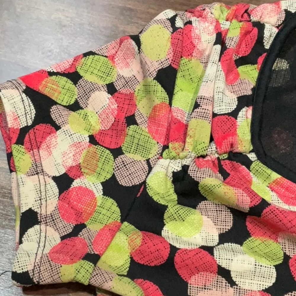 Rabbit Rabbit Rabbit Designs Colorful V-Neck Dress - image 8